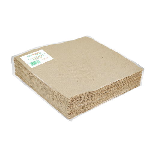 Eco Brown 330 2-Ply Serviettes - 50 Pack