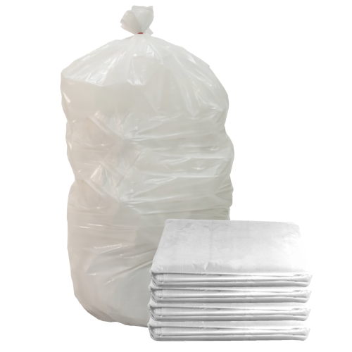 Clear Trolley Bags 240L - 100 Quantity