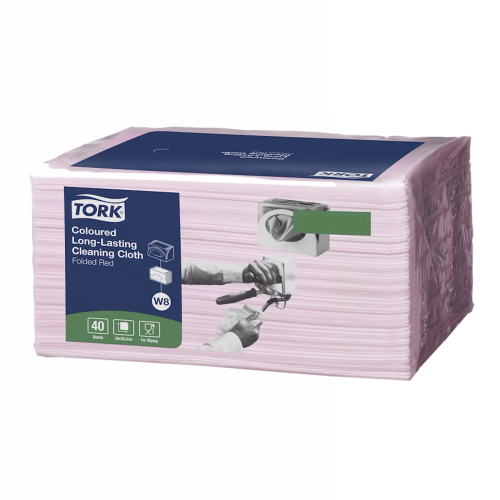 Tork Cleaning Cloths - Red